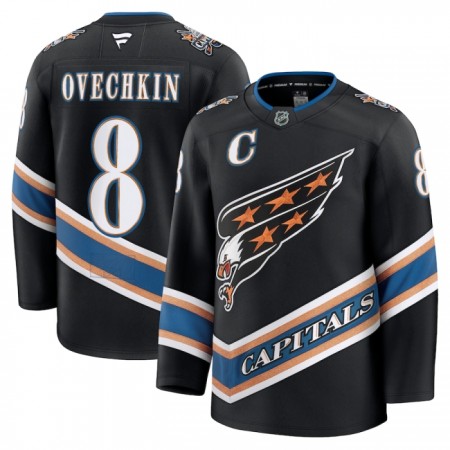 Miesten NHL Washington Capitals Pelipaita Fanatics Premium Alexander Ovechkin Alternate 2024-25 Musta Miesten NHL Washington Capitals Pelipaita Fanatics Premium Alexander Ovechkin Alternate 2024-25 Musta